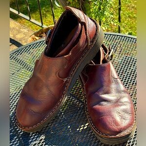 Naot Malta Buffalo Brown Leather Orthotic Comfort Shoe.Side Buckle. Size 41